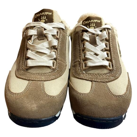 Bearpaw Mogul Hickory Fur Men\'s Sneakers US 8.5 Tan Creme Suede Comfort Shoes main image 2